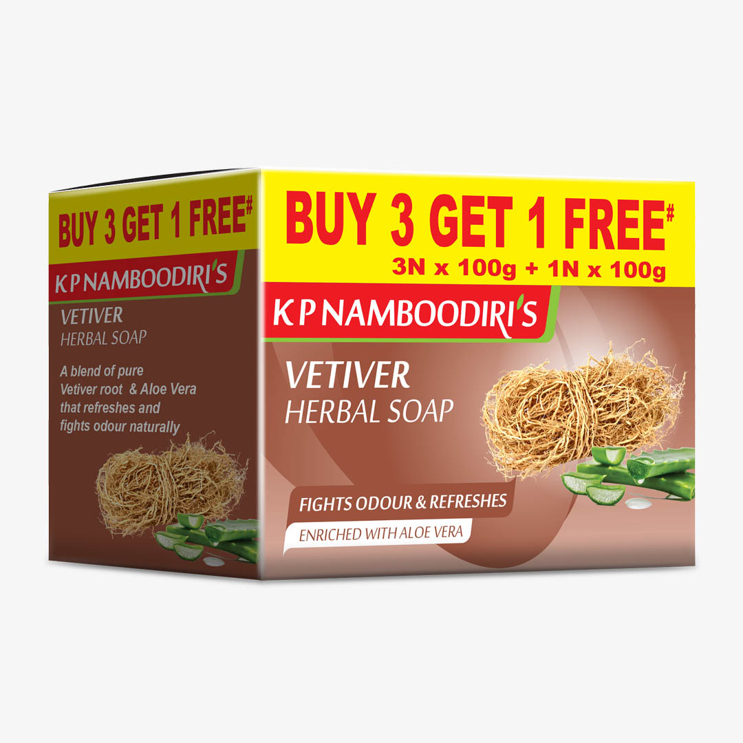 K P Namboodiri's Vetiver Herbal Soap